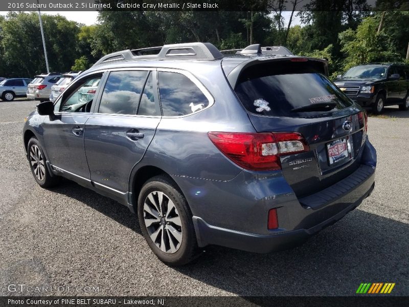 Carbide Gray Metallic / Slate Black 2016 Subaru Outback 2.5i Limited
