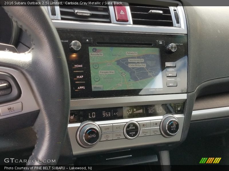Carbide Gray Metallic / Slate Black 2016 Subaru Outback 2.5i Limited