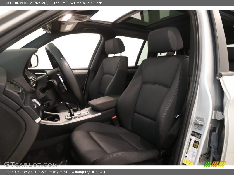 Titanium Silver Metallic / Black 2013 BMW X3 xDrive 28i
