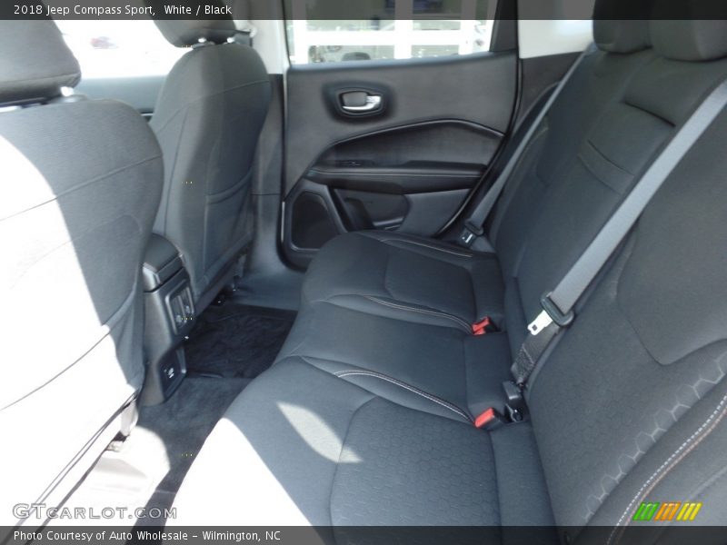 White / Black 2018 Jeep Compass Sport