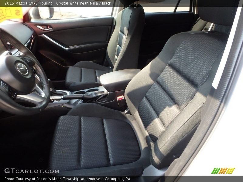 Crystal White Pearl Mica / Black 2015 Mazda CX-5 Touring