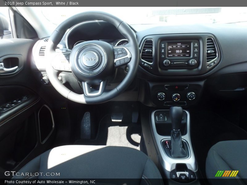 White / Black 2018 Jeep Compass Sport