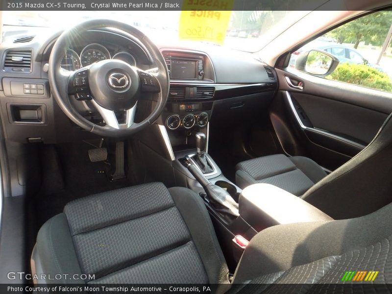 Crystal White Pearl Mica / Black 2015 Mazda CX-5 Touring