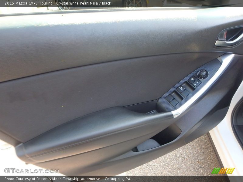 Crystal White Pearl Mica / Black 2015 Mazda CX-5 Touring