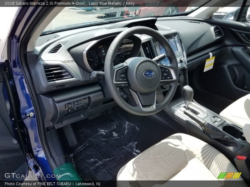 Lapis Blue Metallic / Ivory 2018 Subaru Impreza 2.0i Premium 4-Door