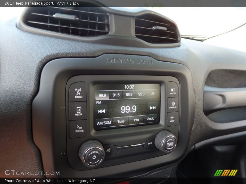 Anvil / Black 2017 Jeep Renegade Sport