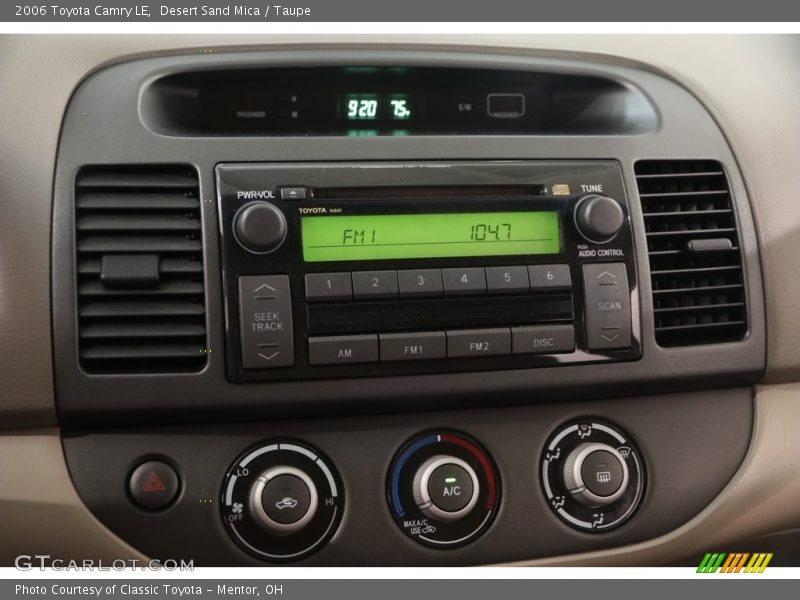 Desert Sand Mica / Taupe 2006 Toyota Camry LE