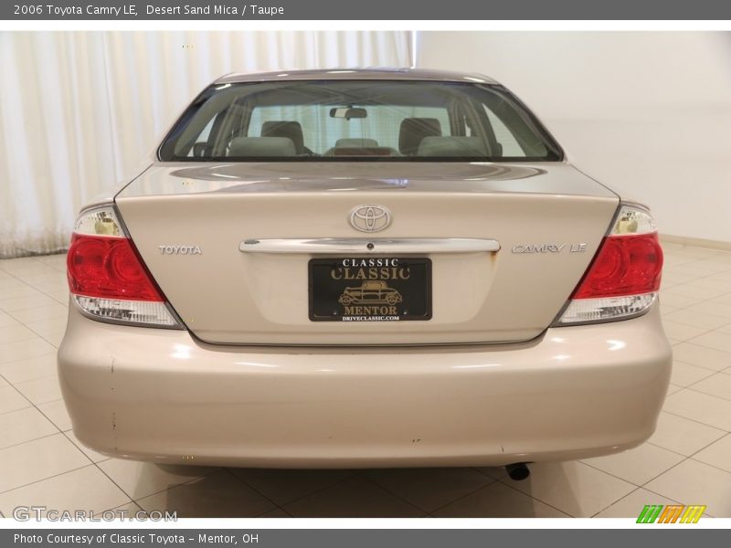 Desert Sand Mica / Taupe 2006 Toyota Camry LE