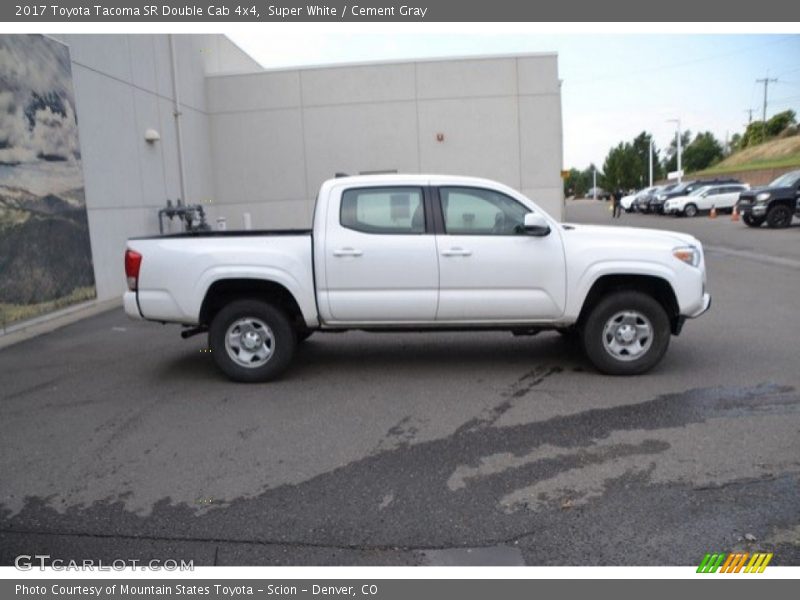 Super White / Cement Gray 2017 Toyota Tacoma SR Double Cab 4x4