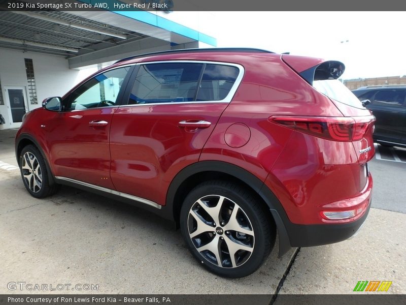 Hyper Red / Black 2019 Kia Sportage SX Turbo AWD