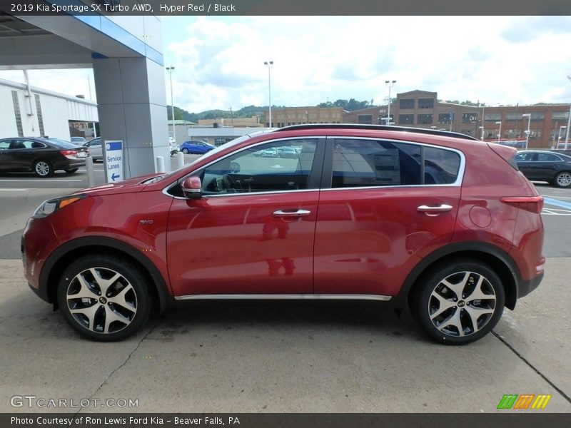 Hyper Red / Black 2019 Kia Sportage SX Turbo AWD