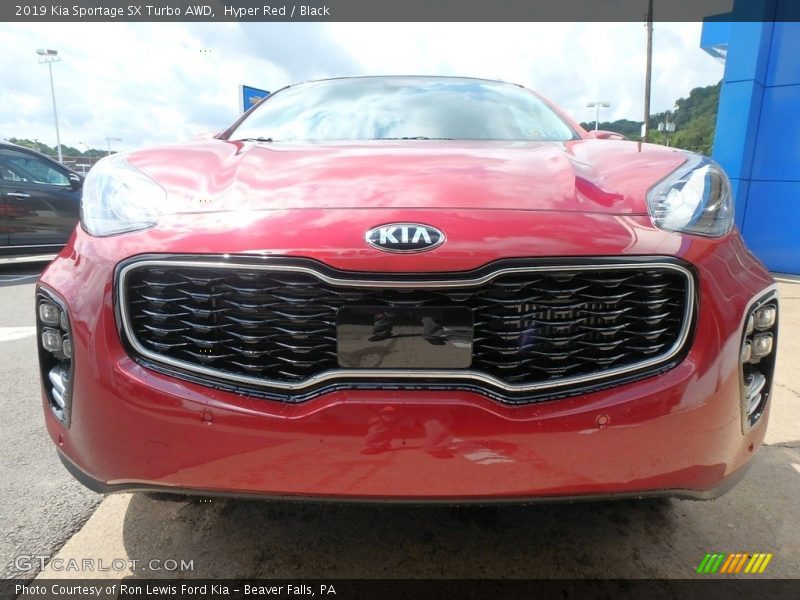 Hyper Red / Black 2019 Kia Sportage SX Turbo AWD