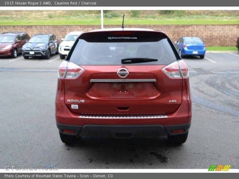 Cayenne Red / Charcoal 2015 Nissan Rogue S AWD
