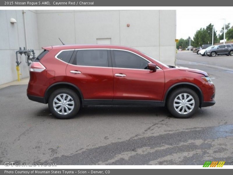 Cayenne Red / Charcoal 2015 Nissan Rogue S AWD