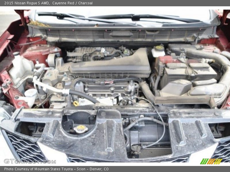 Cayenne Red / Charcoal 2015 Nissan Rogue S AWD