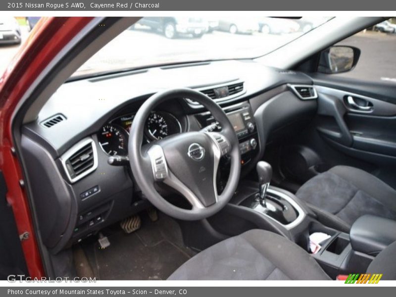 Cayenne Red / Charcoal 2015 Nissan Rogue S AWD