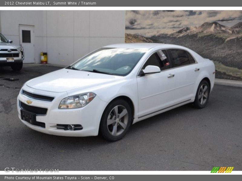 Summit White / Titanium 2012 Chevrolet Malibu LT