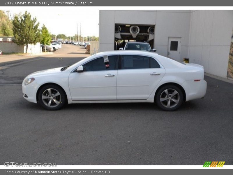Summit White / Titanium 2012 Chevrolet Malibu LT