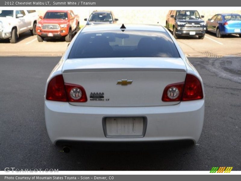 Summit White / Titanium 2012 Chevrolet Malibu LT