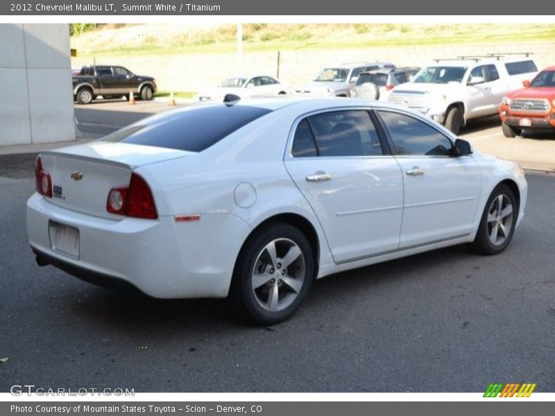 Summit White / Titanium 2012 Chevrolet Malibu LT