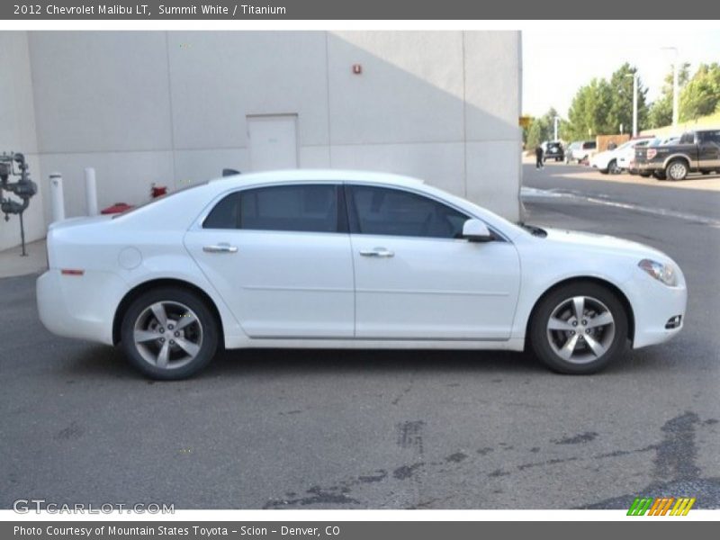 Summit White / Titanium 2012 Chevrolet Malibu LT