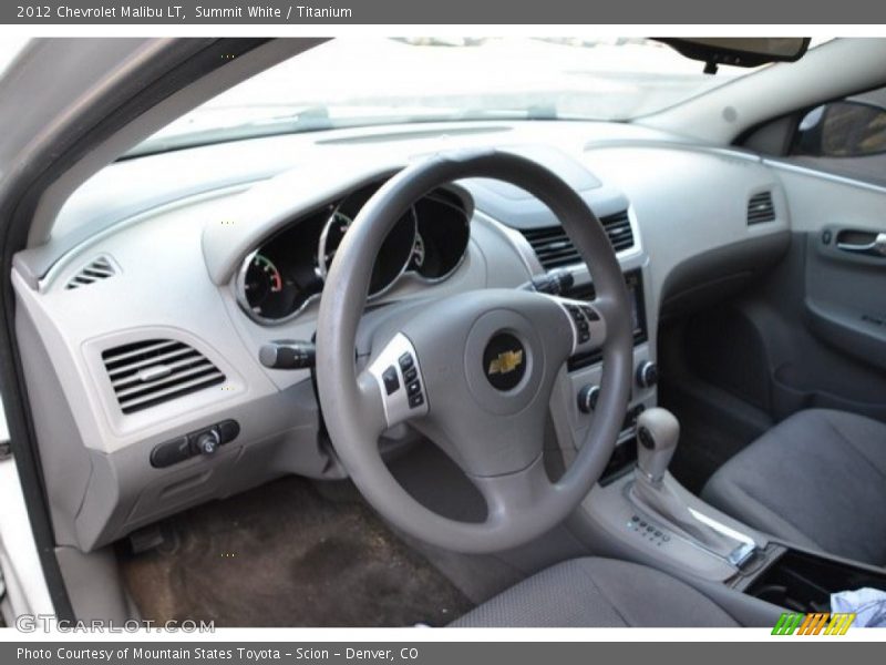 Summit White / Titanium 2012 Chevrolet Malibu LT