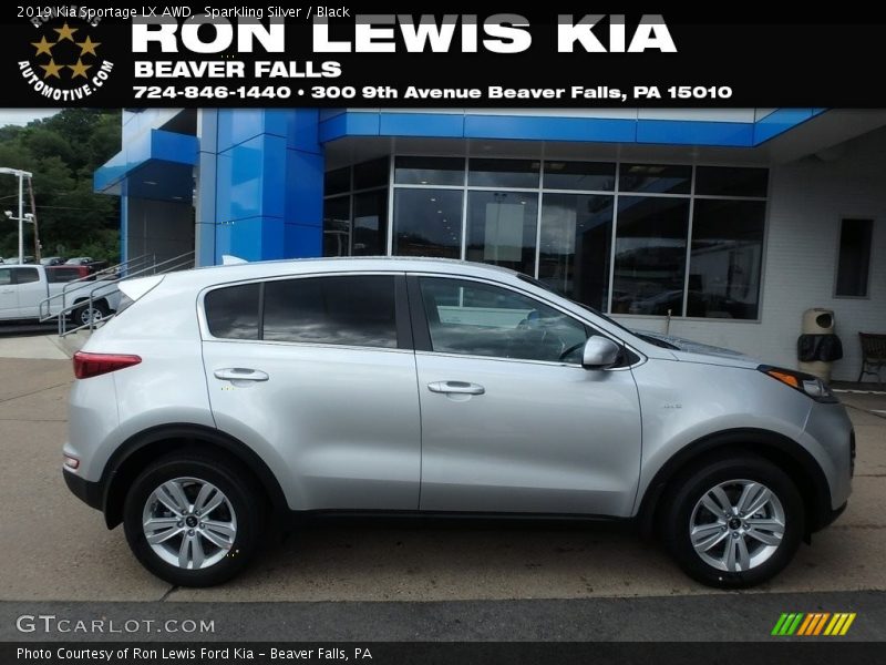 Sparkling Silver / Black 2019 Kia Sportage LX AWD