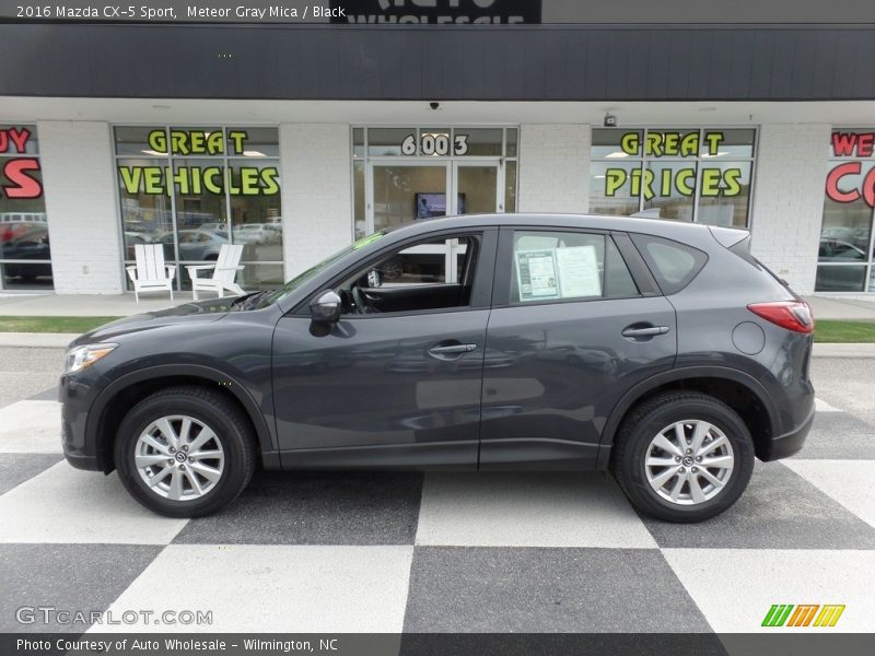 Meteor Gray Mica / Black 2016 Mazda CX-5 Sport