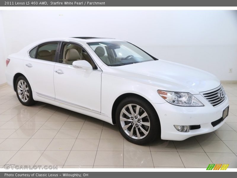 Starfire White Pearl / Parchment 2011 Lexus LS 460 AWD