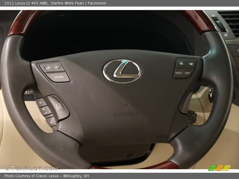Starfire White Pearl / Parchment 2011 Lexus LS 460 AWD