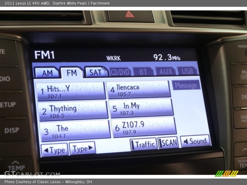 Starfire White Pearl / Parchment 2011 Lexus LS 460 AWD