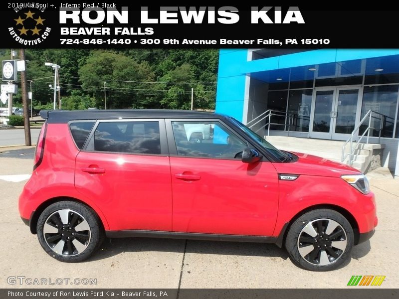 Inferno Red / Black 2019 Kia Soul +