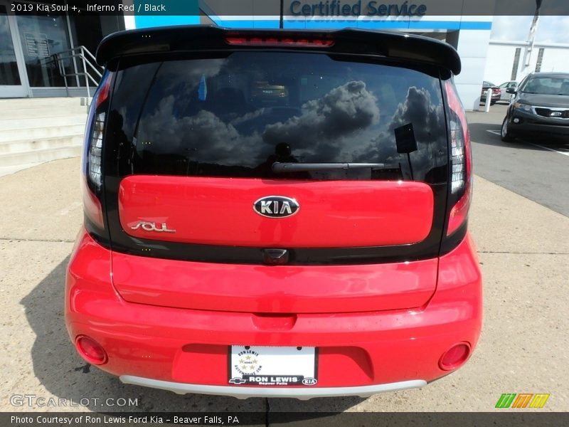 Inferno Red / Black 2019 Kia Soul +