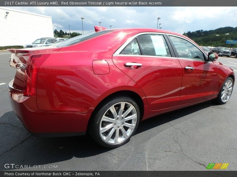 Red Obsession Tintcoat / Light Neutral w/Jet Black Accents 2017 Cadillac ATS Luxury AWD