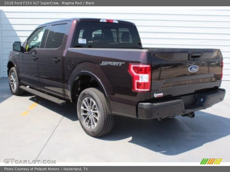 Magma Red / Black 2018 Ford F150 XLT SuperCrew