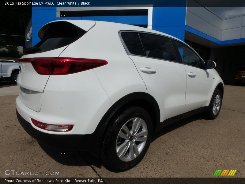 Clear White / Black 2019 Kia Sportage LX AWD