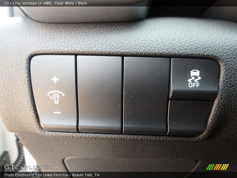Clear White / Black 2019 Kia Sportage LX AWD