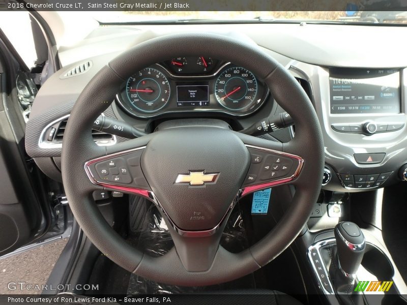Satin Steel Gray Metallic / Jet Black 2018 Chevrolet Cruze LT