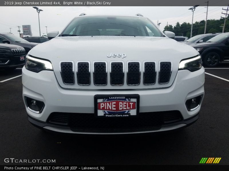 Bright White / Black/Ski Grey 2019 Jeep Cherokee Limited 4x4