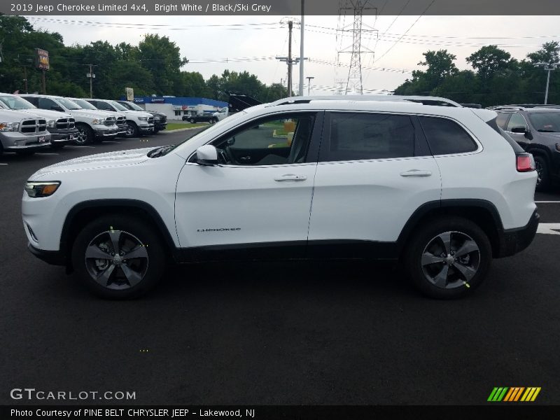 Bright White / Black/Ski Grey 2019 Jeep Cherokee Limited 4x4
