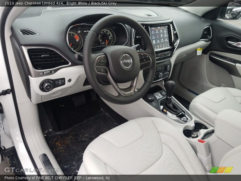 Bright White / Black/Ski Grey 2019 Jeep Cherokee Limited 4x4