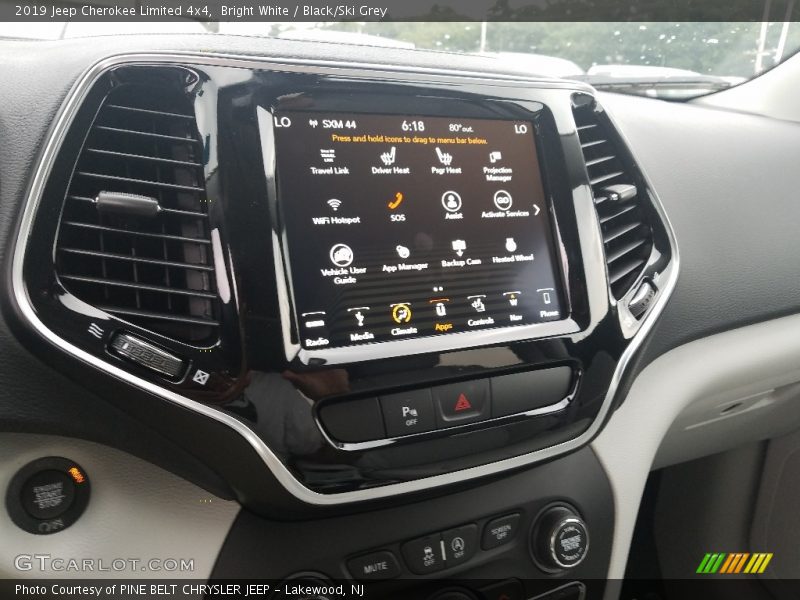 Bright White / Black/Ski Grey 2019 Jeep Cherokee Limited 4x4