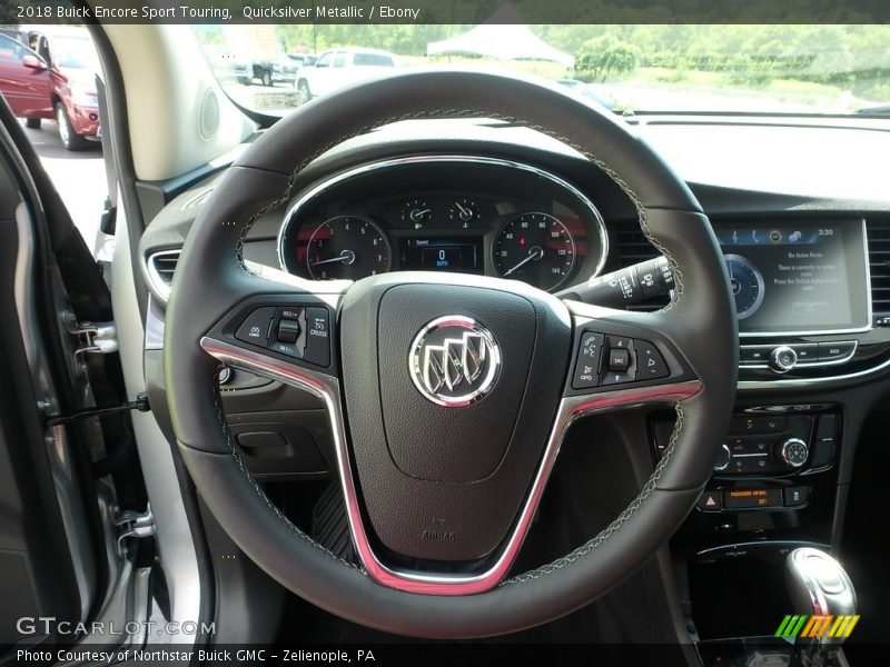 Quicksilver Metallic / Ebony 2018 Buick Encore Sport Touring