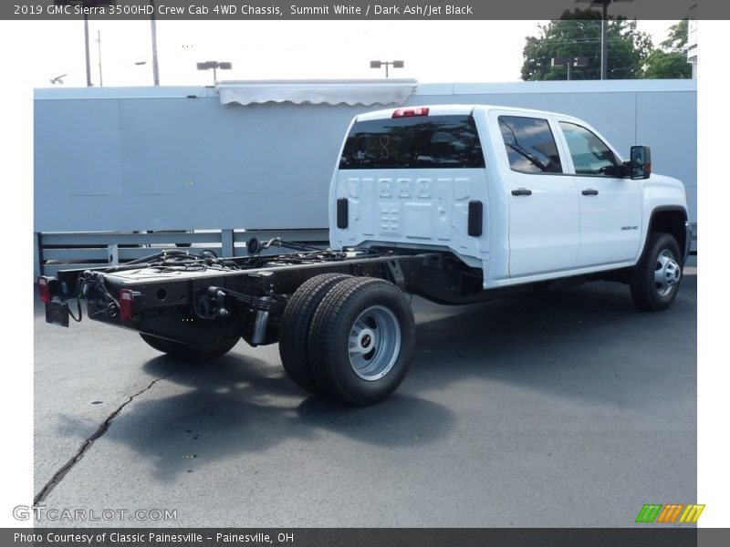 Summit White / Dark Ash/Jet Black 2019 GMC Sierra 3500HD Crew Cab 4WD Chassis