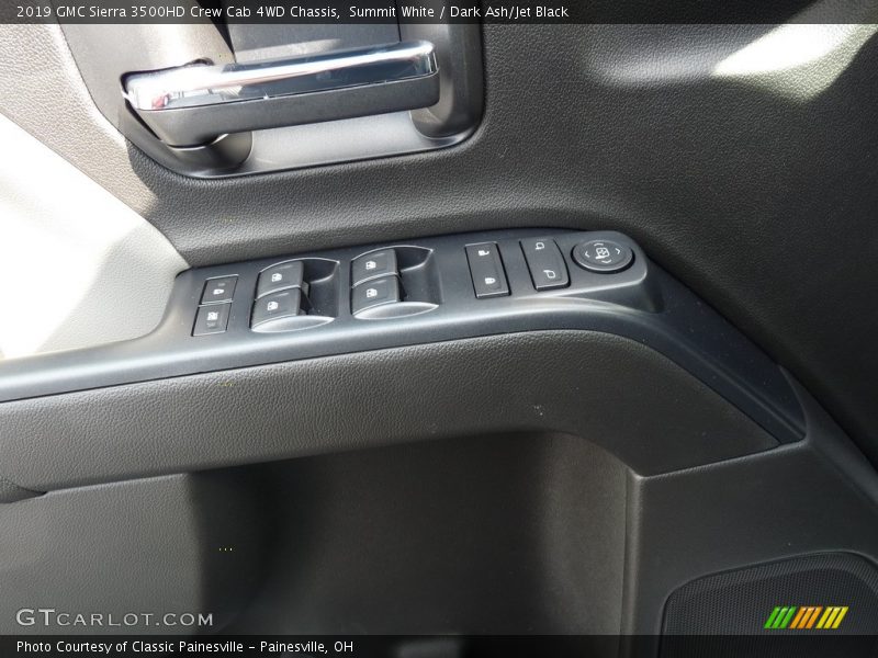 Summit White / Dark Ash/Jet Black 2019 GMC Sierra 3500HD Crew Cab 4WD Chassis