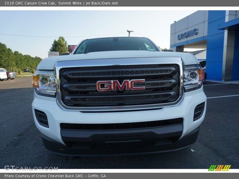 Summit White / Jet Black/Dark Ash 2018 GMC Canyon Crew Cab