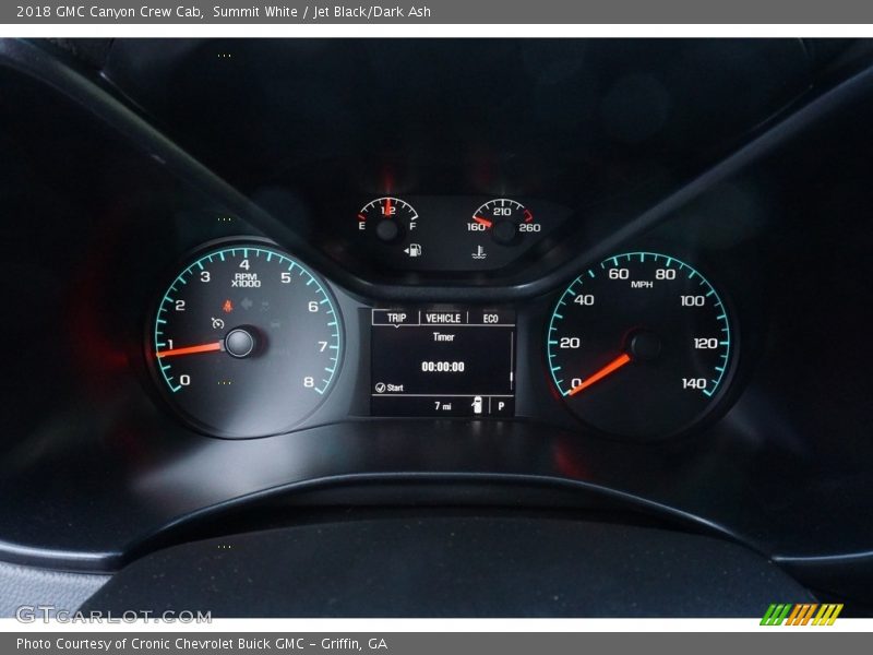 Summit White / Jet Black/Dark Ash 2018 GMC Canyon Crew Cab