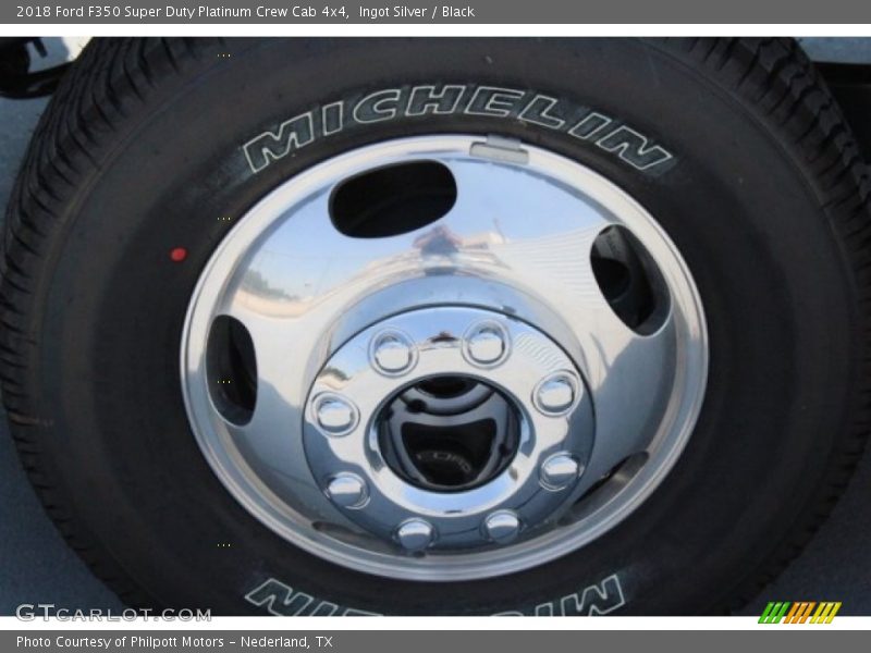 Ingot Silver / Black 2018 Ford F350 Super Duty Platinum Crew Cab 4x4