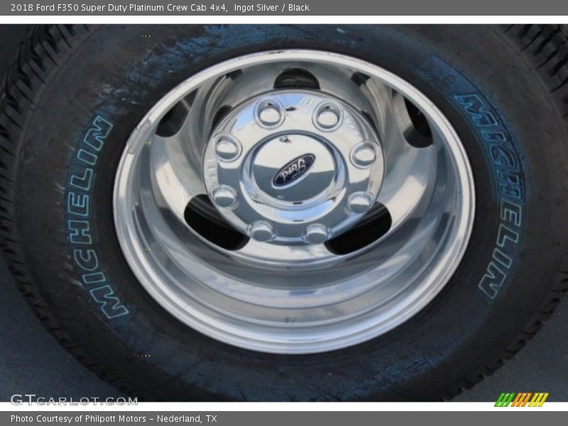 Ingot Silver / Black 2018 Ford F350 Super Duty Platinum Crew Cab 4x4