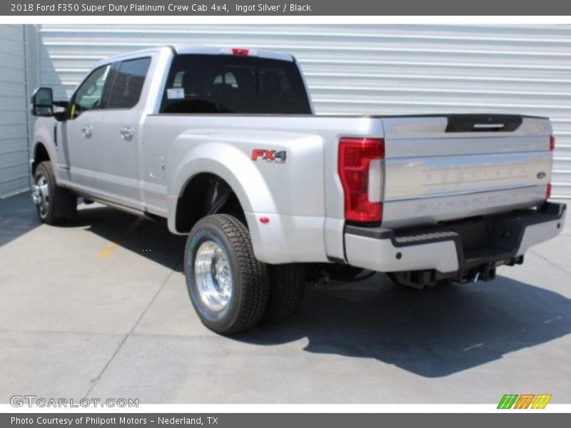 Ingot Silver / Black 2018 Ford F350 Super Duty Platinum Crew Cab 4x4